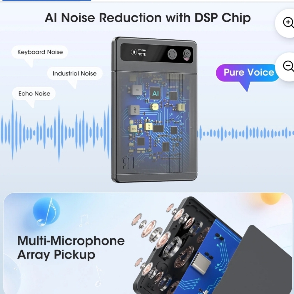 AI Voice Recorder Note Device - Picture 2 of 9